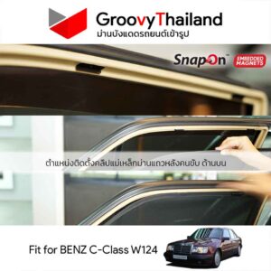 ม่านบังแดดแม่เหล็ก MERCEDES-BENZ E-Class W124